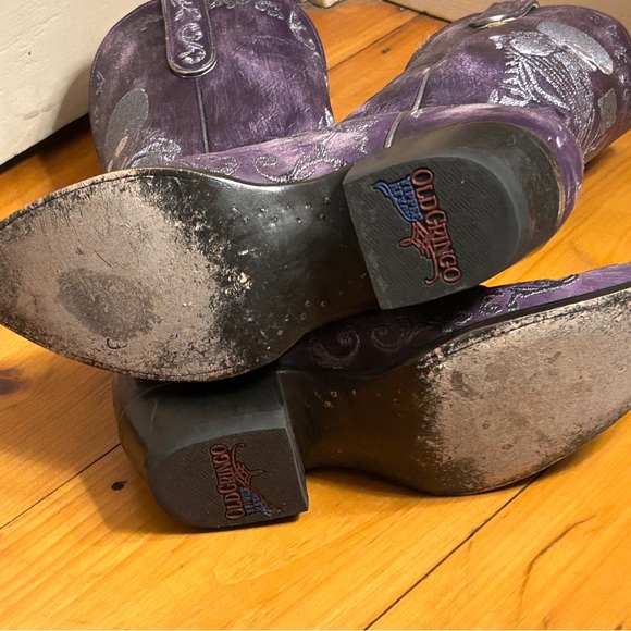 Old Gringo Purple Selfie Embroidered Cowboy Boots - Picture 5 of 6